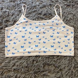 romwe cropped tank top, size S